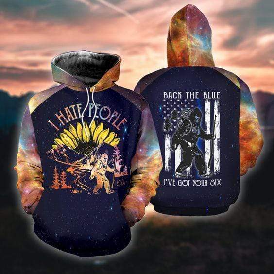 Bigfoot Sunflower I Hate People Camping All Over Print  For Men _ Women  HT6499