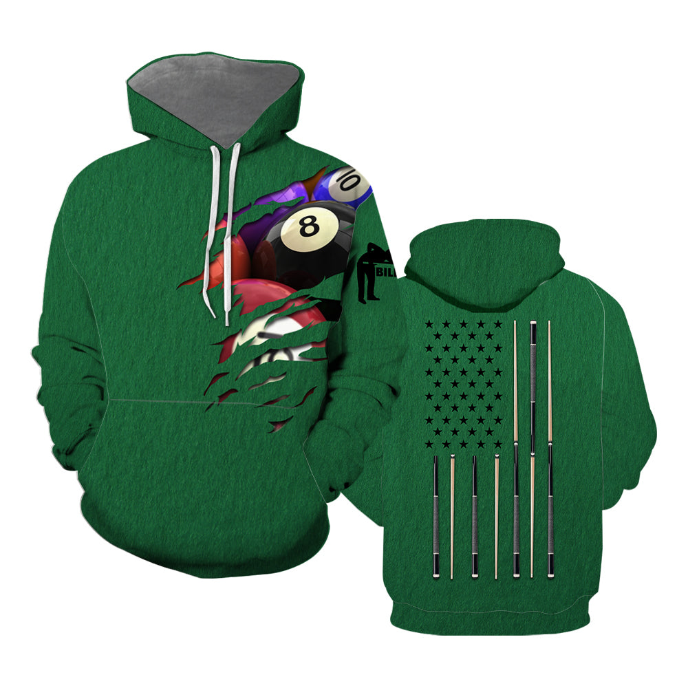 Billiards Hoodie Over Print For Men _ Women TH1177