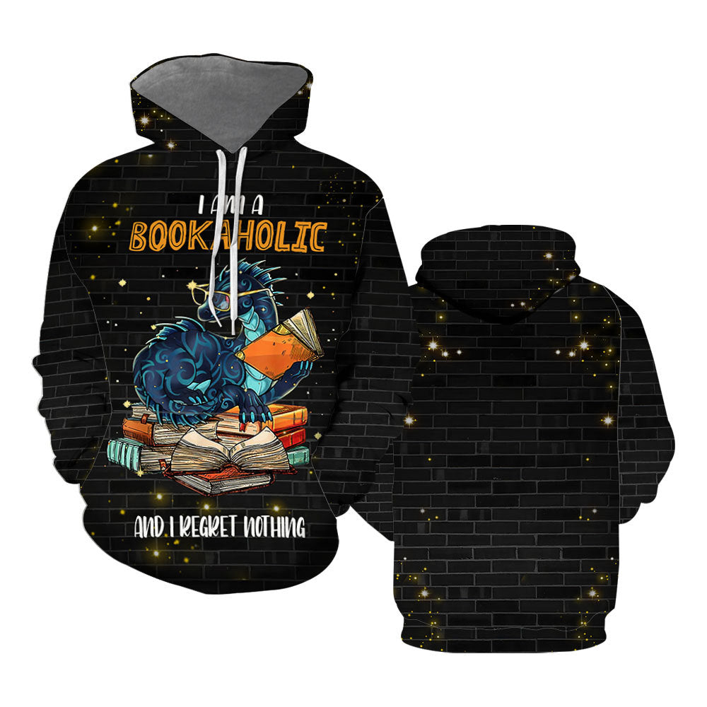 Book Dragon Hoodie Over Print  For Men _ Women  TH1199