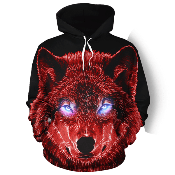 Brilliance Wolf Red All Over Print For Men _ Women HO2597