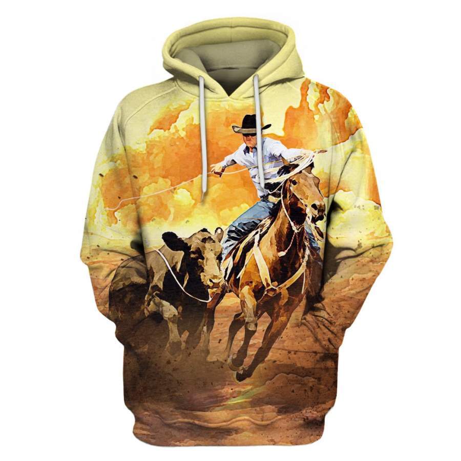 Calf Roping All Over Print  For Men _ Women  HO1261