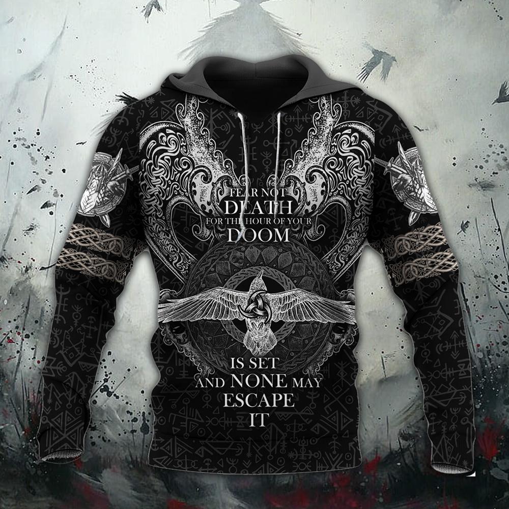 Cosmos Warrior Viking Tattoo Armor Viking God All Over Print  Hoodie  For Men _ Women  Full Size  Colorful  HT7304
