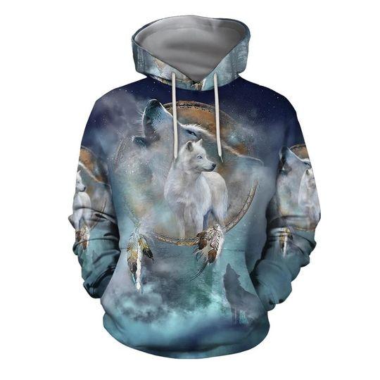 Couple Wolf All Over Print For Men _ Women HO2875