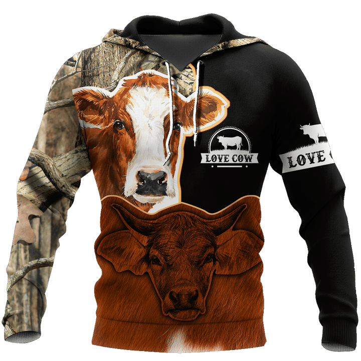 Cow Khaki Camouflage All Over Print For Men _ Women HO2301
