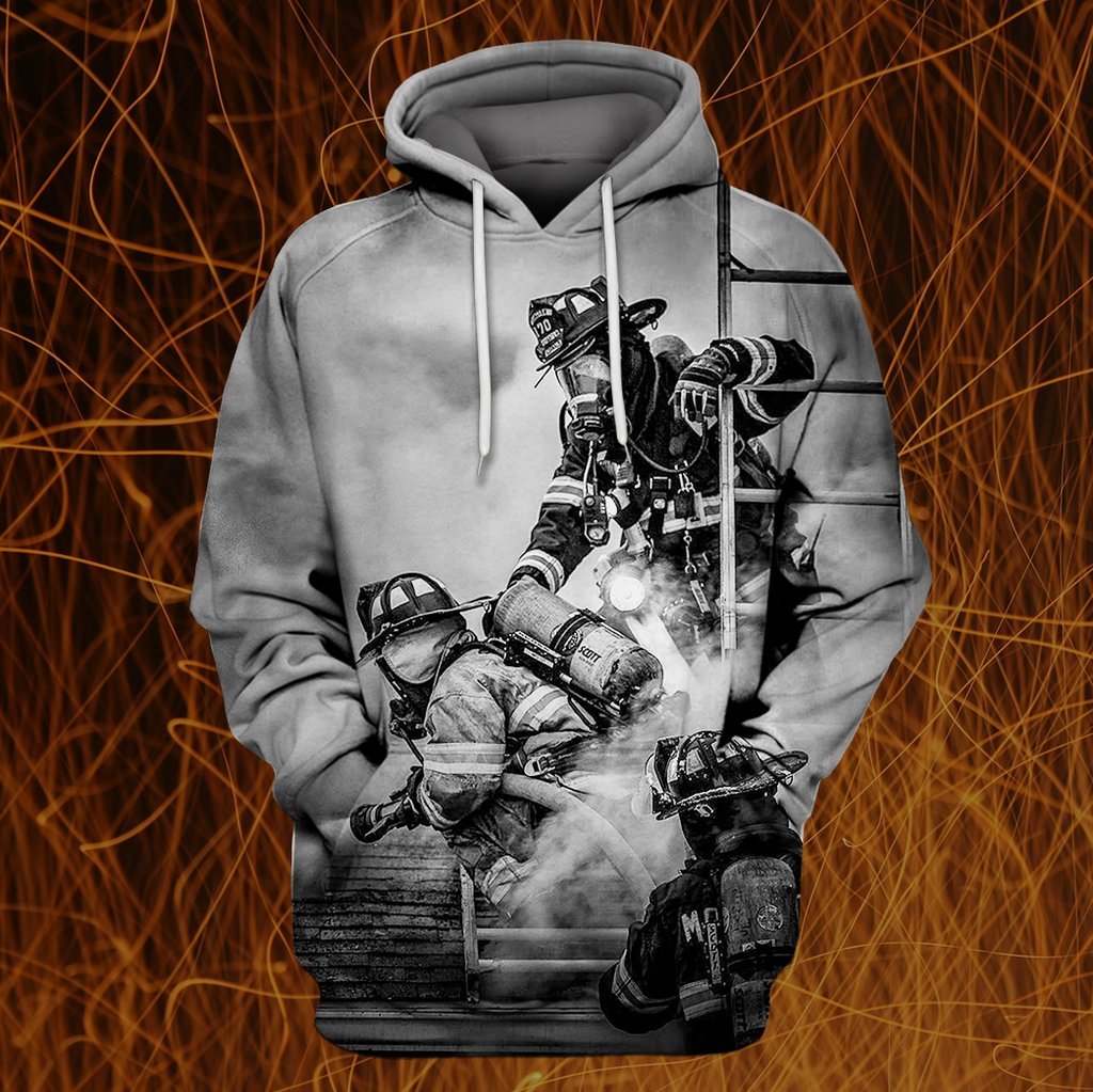 Fire Fighter Black All Over Print  For Men _ Women  HO3116