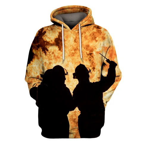 Fire Fighter Burn All Over Print  For Men _ Women  HO3063