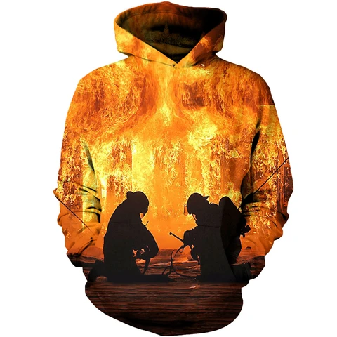 Fire Fighter Double Man All Over Print  For Men _ Women  HO3071