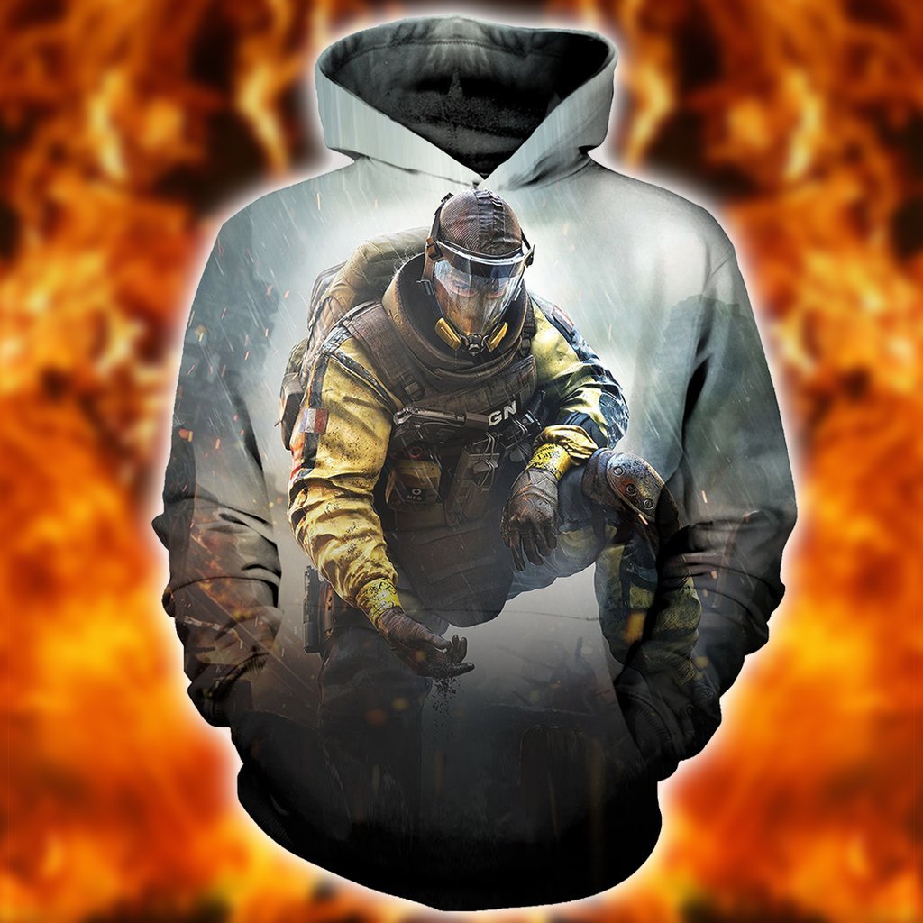 Fire Fighter Man And Fire Scene All Over Print  For Men _ Women  HO3082