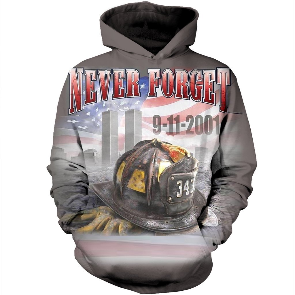 Fire Fighter Never Forget 9-11-2001 All Over Print  For Men _ Women  HO3094