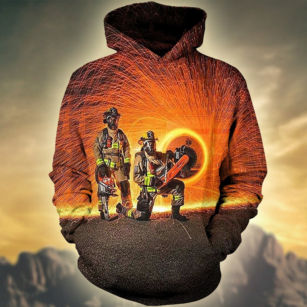 Fire Fighter Two Man Light All Over Print  For Men _ Women  HO3073