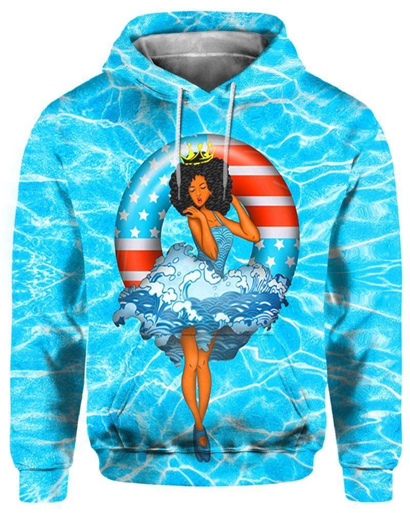 Girl Beauty African American Blue All Over Print  For Men _ Women  HO2593