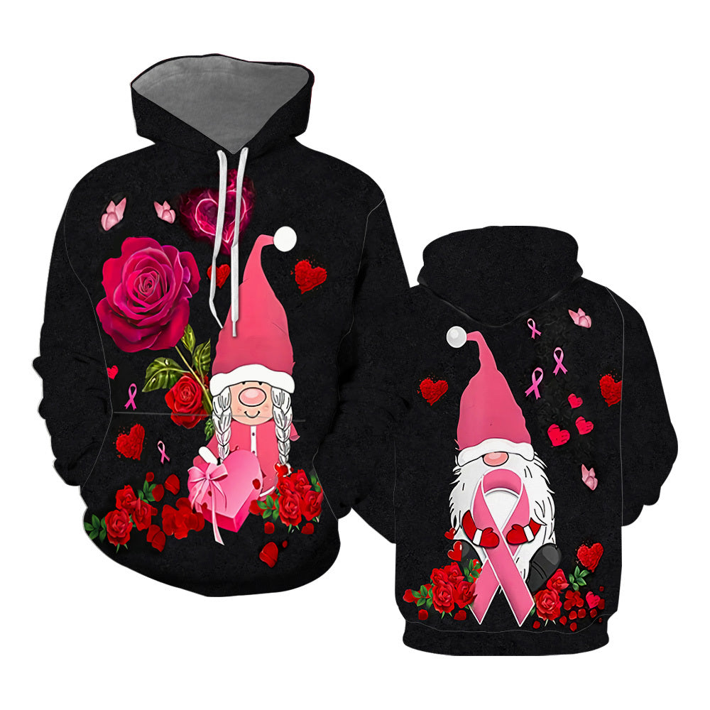 Gnome Couple Hoodie Over Print  For Men _ Women  TH1169