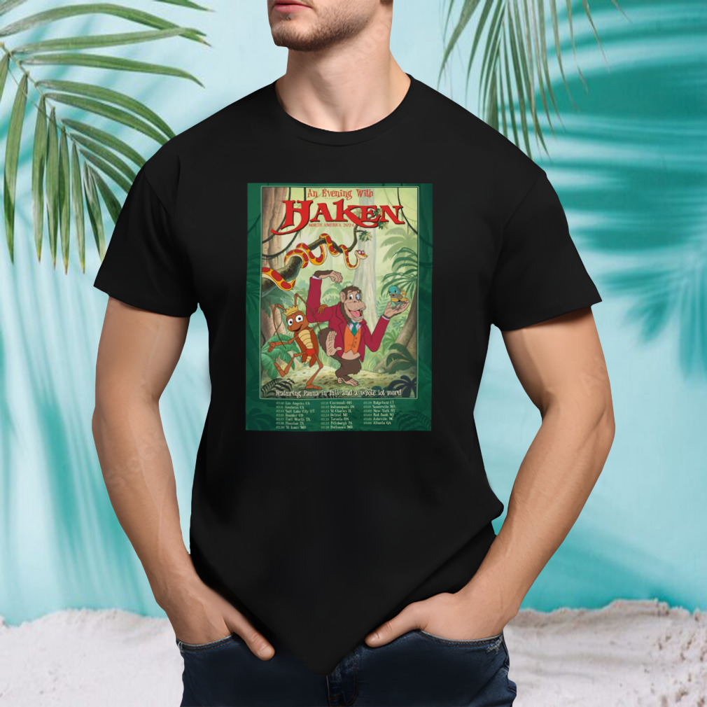 Haken Tour 2024 poster shirt