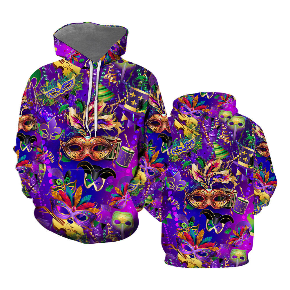 Happy Mardi Gras Aloha Hoodie All Over Print  For Men _ Women  TH1166