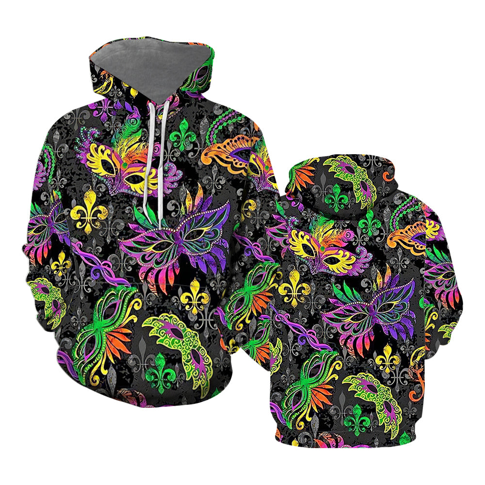 Happy Mardi Gras Hoodie All Over Print  For Men _ Women  TH1164