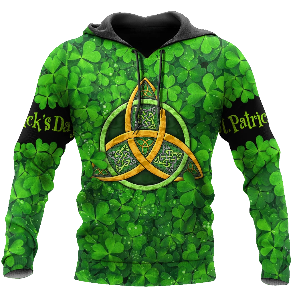 Happy St Patrick_s Day Irish Hoodie Over Print  For Men _ Women  HT5749