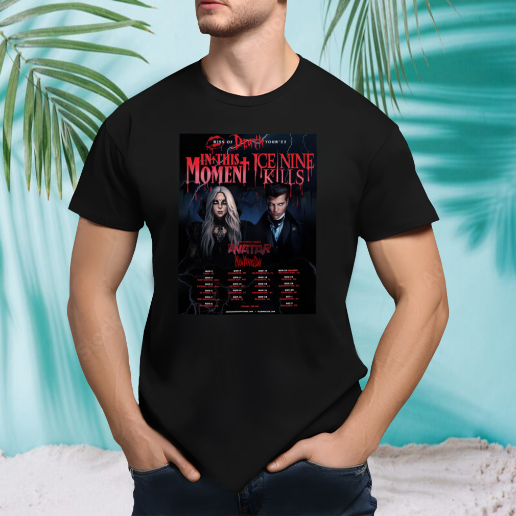In This Moment + Ice Nine Kills Tour 2023 poster shirt