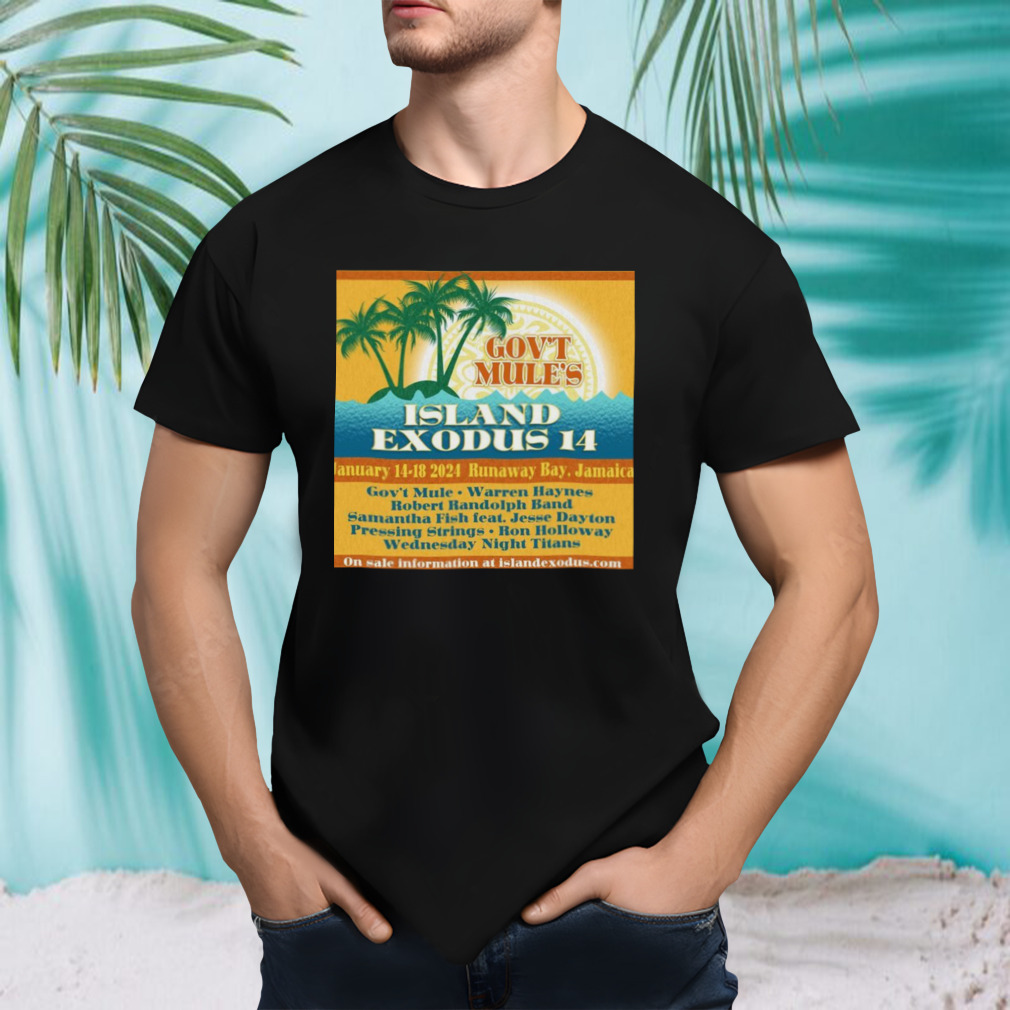 Island Exodus 2024 poster shirt