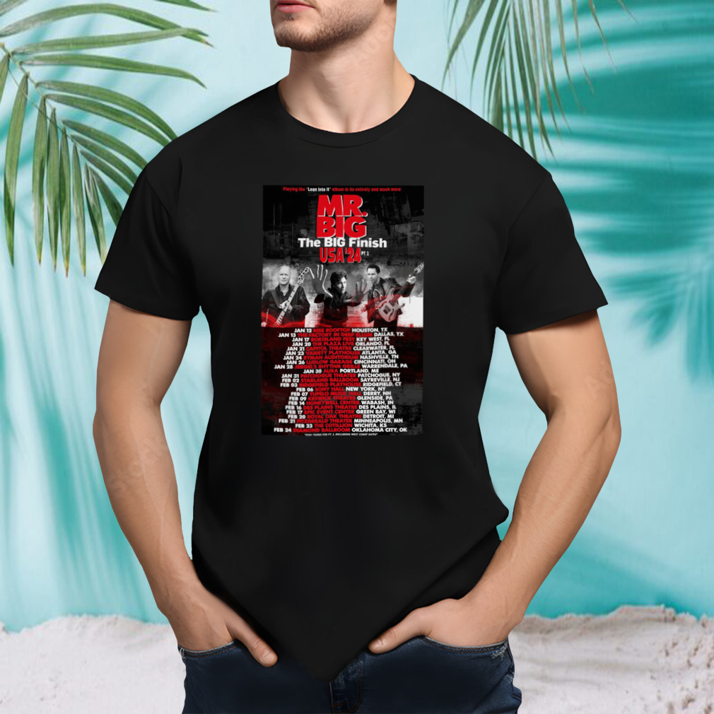Mr. Big Tour 2024 poster shirt