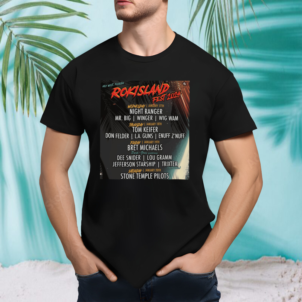 Rokisland Fest 2024 poster shirt