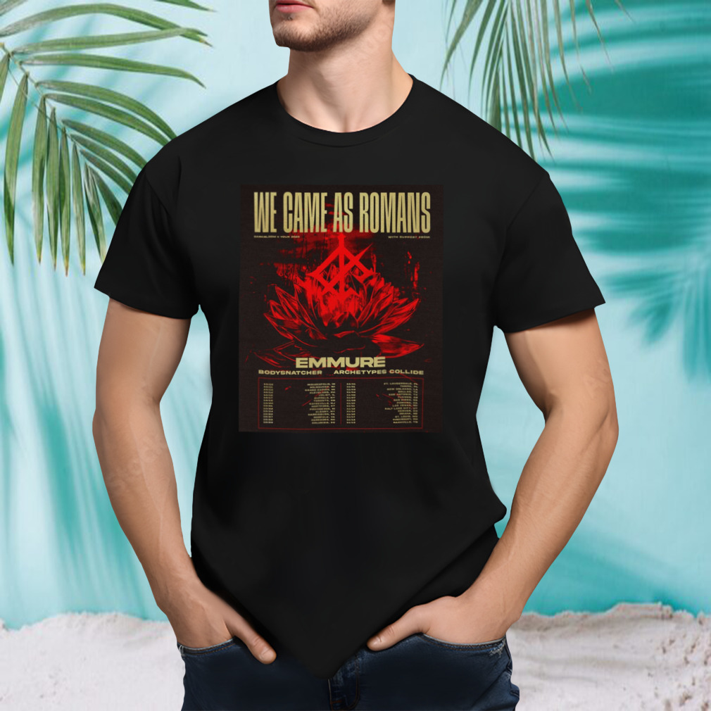 We Came As Romans Tour 2023 poster shirt