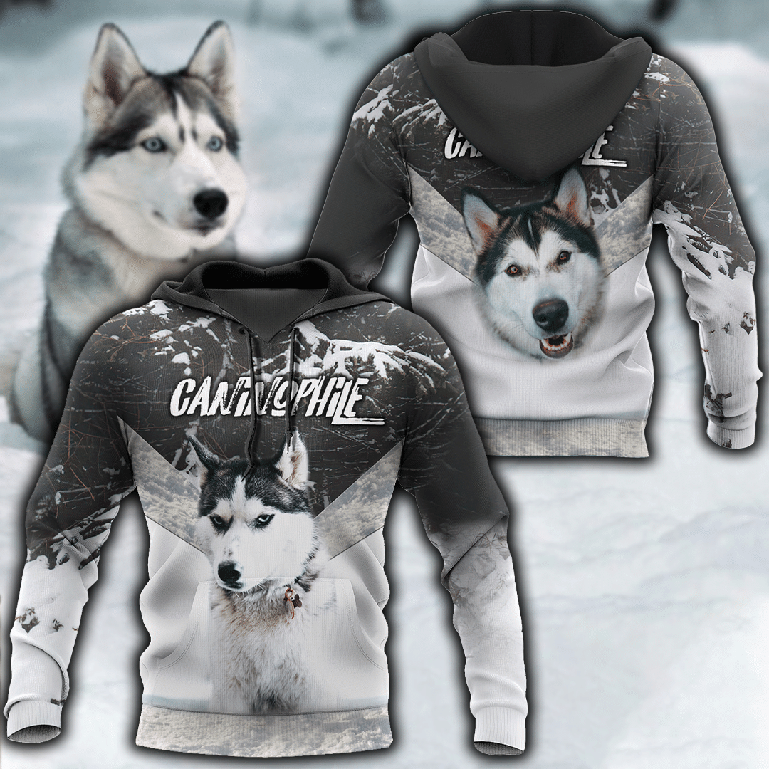 Husky Black And White All Over Print  For Men _ Women  HO1488