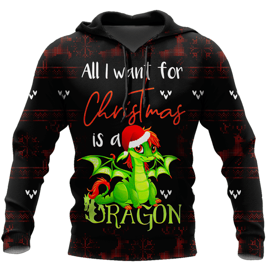 I Want For Christmas Is A Dragon All Over Print  For Men _ Women  HO1873
