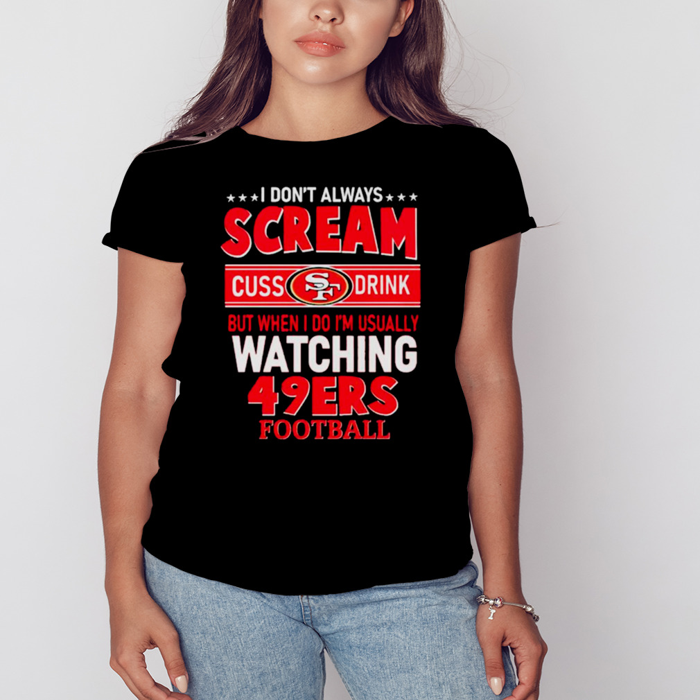 Carolina Panthers NFL Football I Scream Cuss Drink When I'm Watching My  Team Women's V-Neck T-Shirt