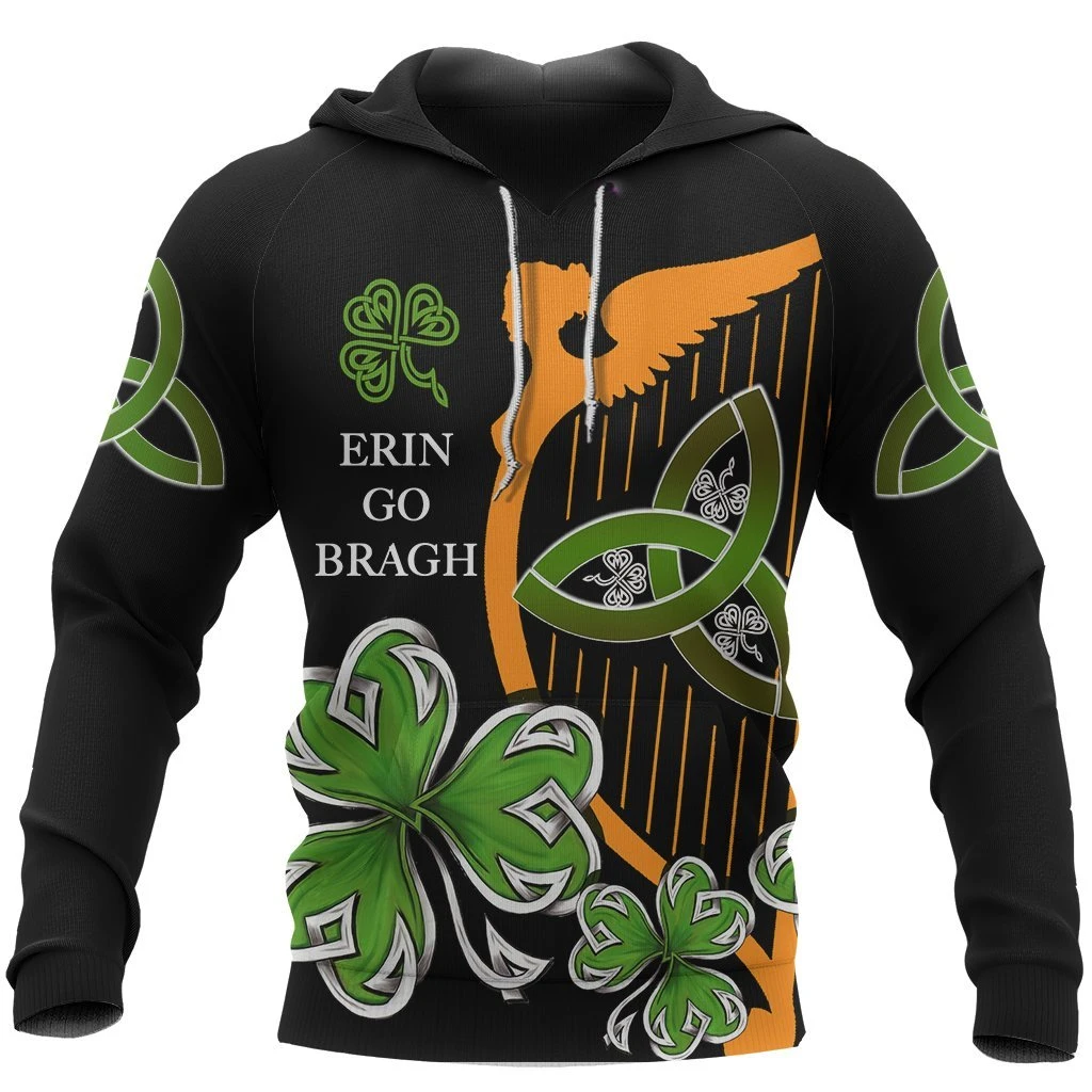 Irish St Patrick_s Day Hoodie Over Print  For Men _ Women  HT5754