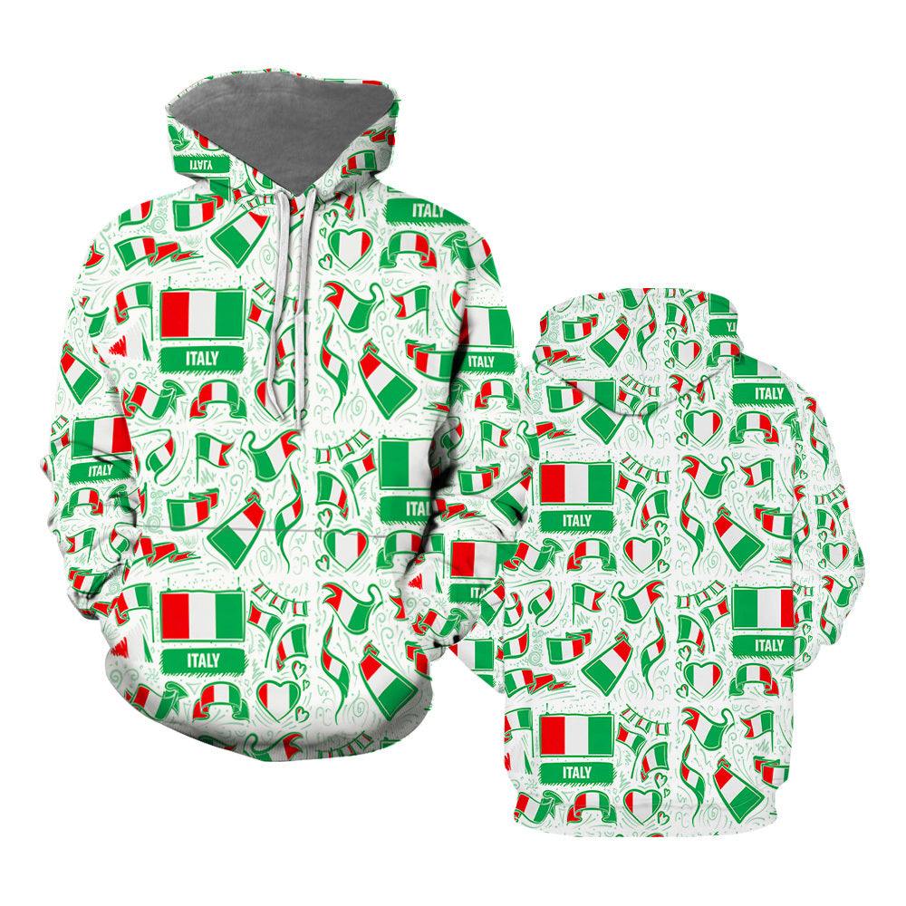 Italy Flag Aloha Hoodie All Over Print  For Men _ Women  TH1158