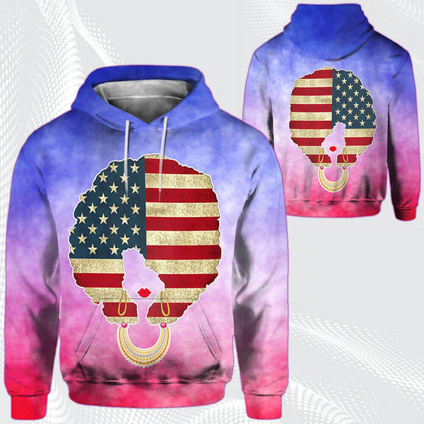 Melanin Dresses Cute Afro American Girl African American Natural Hair All Over Print  For Men _ Women  HO7078