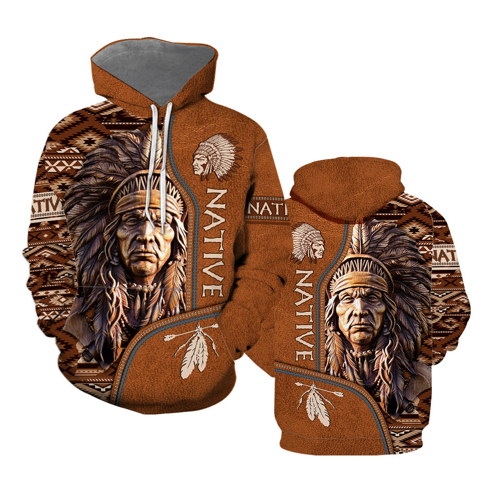 Native American Warrior Hoodie All Over Print  For Men _ Women  HP5645