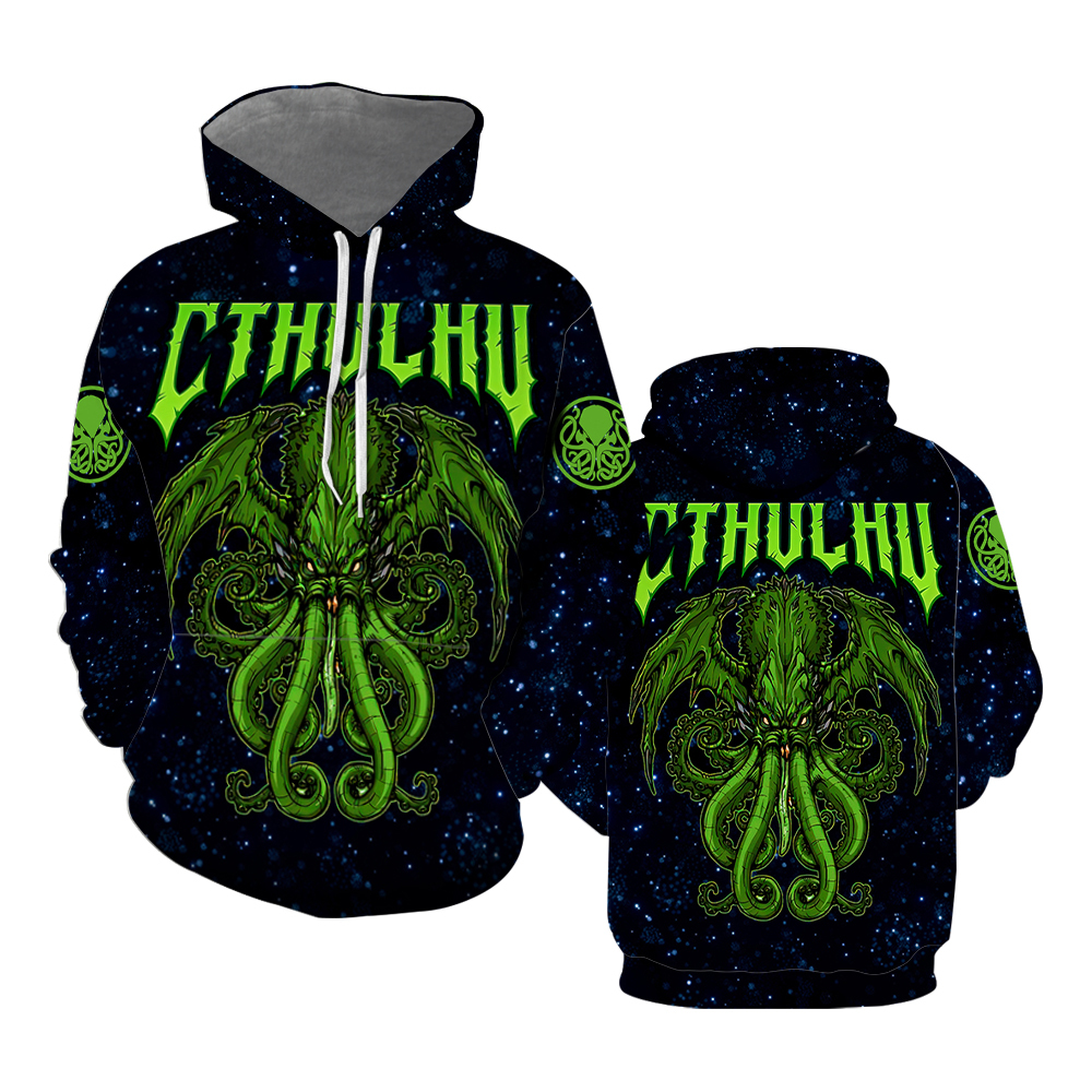 Octopus Galaxy  Hoodie Over Print  For Men _ Women  HP5428