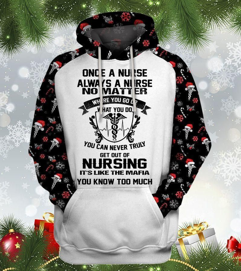 Once A Nurse Always A Nurse Christmas  All Over Print  For Men _ Women  HO1806