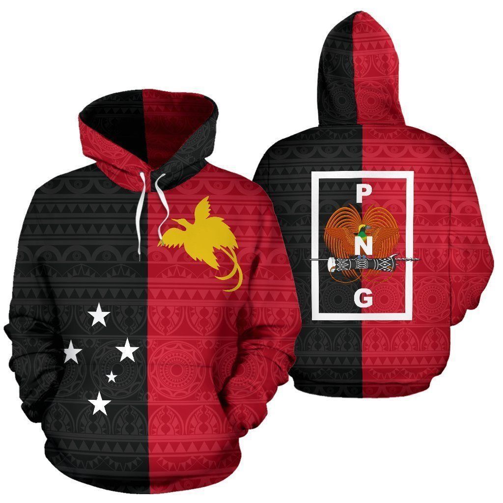 Papua New Guinea Red Black All Over Print  For Men _ Women  HO1518