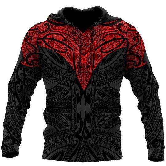 Polynesian Tattoo Red All Over Print  For Men _ Women  HO2694