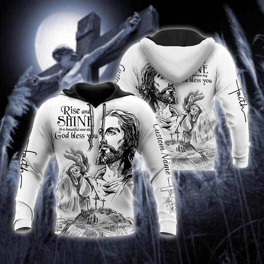 Rooster Rise And Shine Jesus All Over Print  For Men _ Women  HO2692