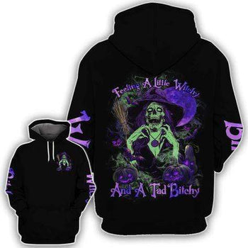 Skull Witch Feeling Witchy Bitchy All Over Print  For Men _ Women  HO3800