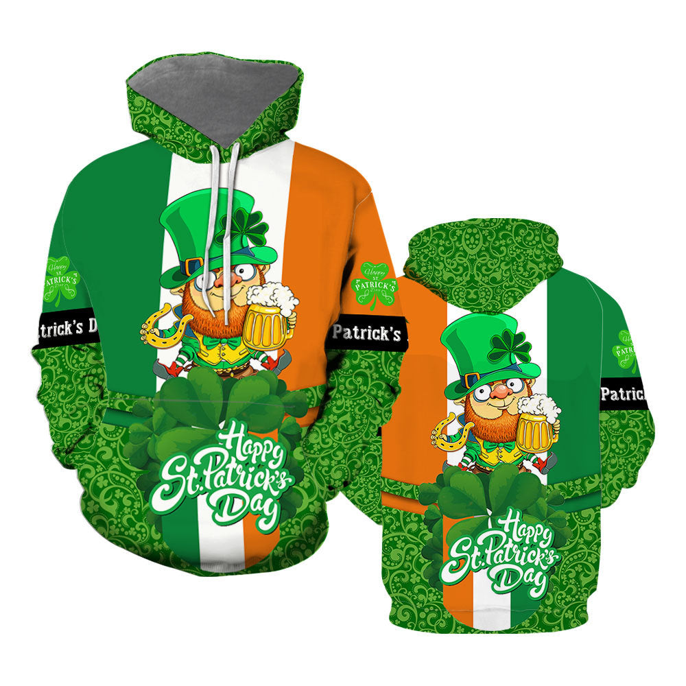 St Patrick Day Shamrock Hoodie All Over Print  For Men _ Women  HP1501