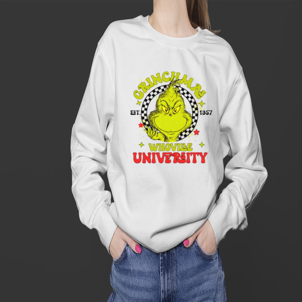 Grinch Whoville University EST 1957 shirt 4 Sweater