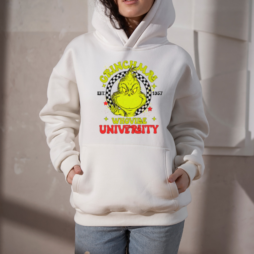 Grinch Whoville University EST 1957 shirt 5 Hoodie