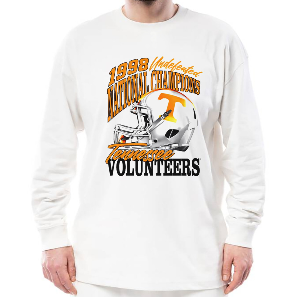 Tennessee Volunteers 1998 Undefeated National Champions Helmet Shirt 3 Longsleeve shirt