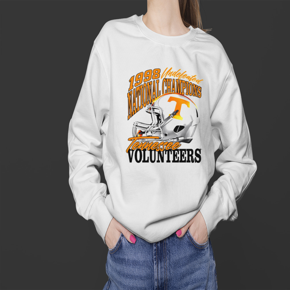 Tennessee Volunteers 1998 Undefeated National Champions Helmet Shirt 4 Sweater