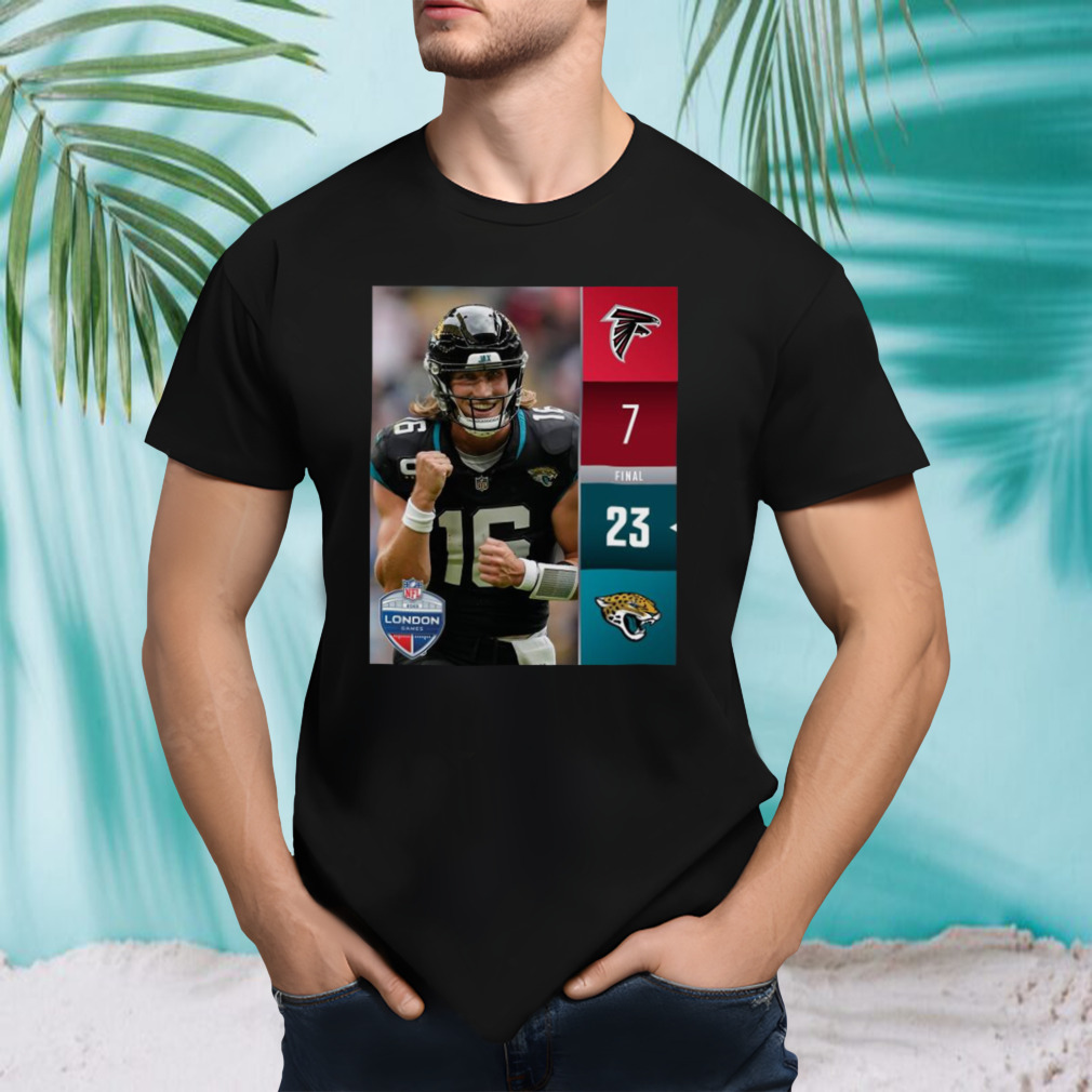 Official jacksonville Jaguars 23 7 Atlanta Falcons 2023 London Game Final  Score Shirt, hoodie, sweater, long sleeve and tank top