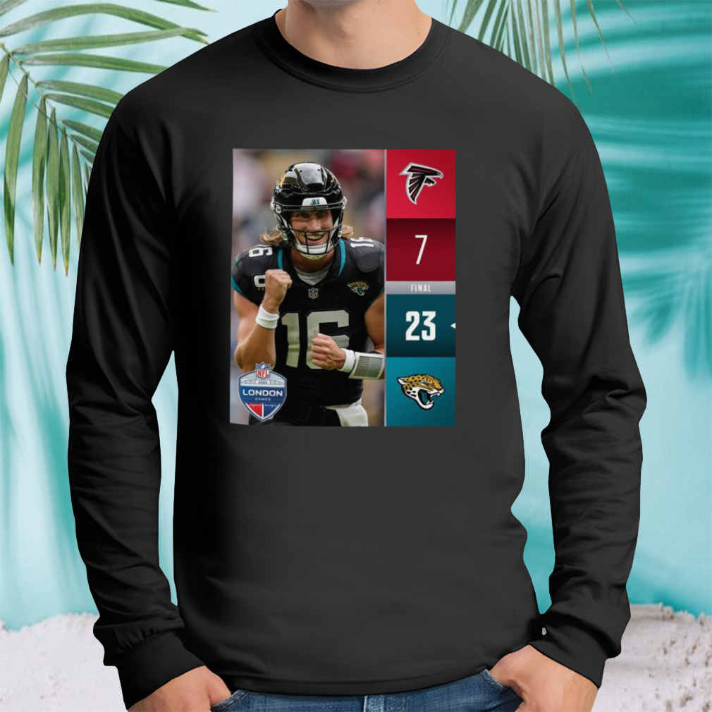 Official jacksonville Jaguars 23 7 Atlanta Falcons 2023 London Game Final  Score Shirt, hoodie, sweater, long sleeve and tank top