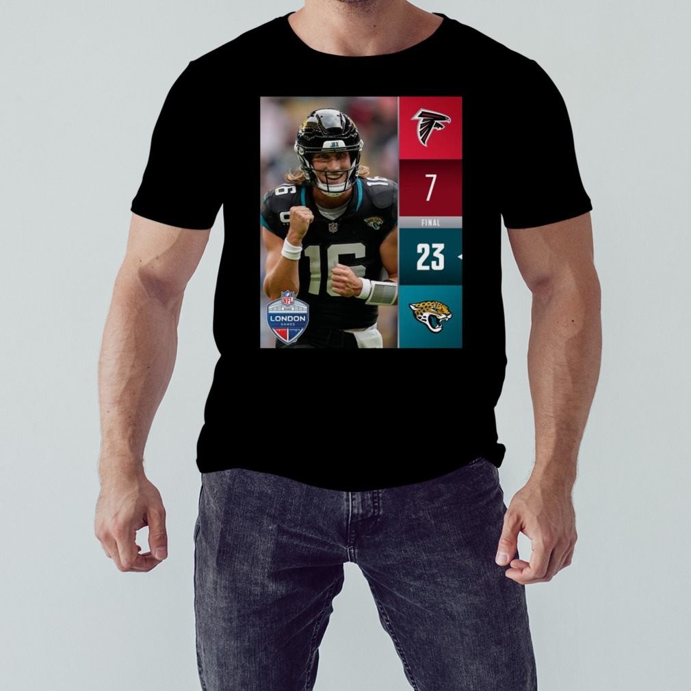 Official jacksonville Jaguars 23 7 Atlanta Falcons 2023 London Game Final  Score Shirt, hoodie, sweater, long sleeve and tank top