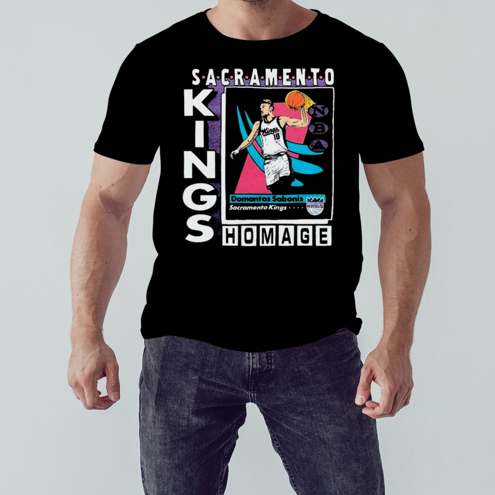 Sacramento Kings Trading Card Domantas Sabonis Shirt