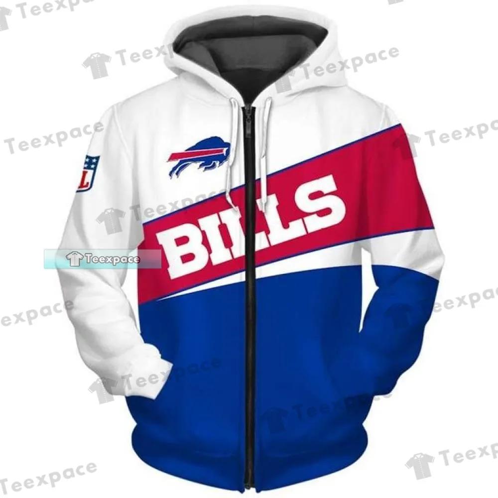 NFL Buffalo Bills Flower Blue Red Hoodie Dress 3D