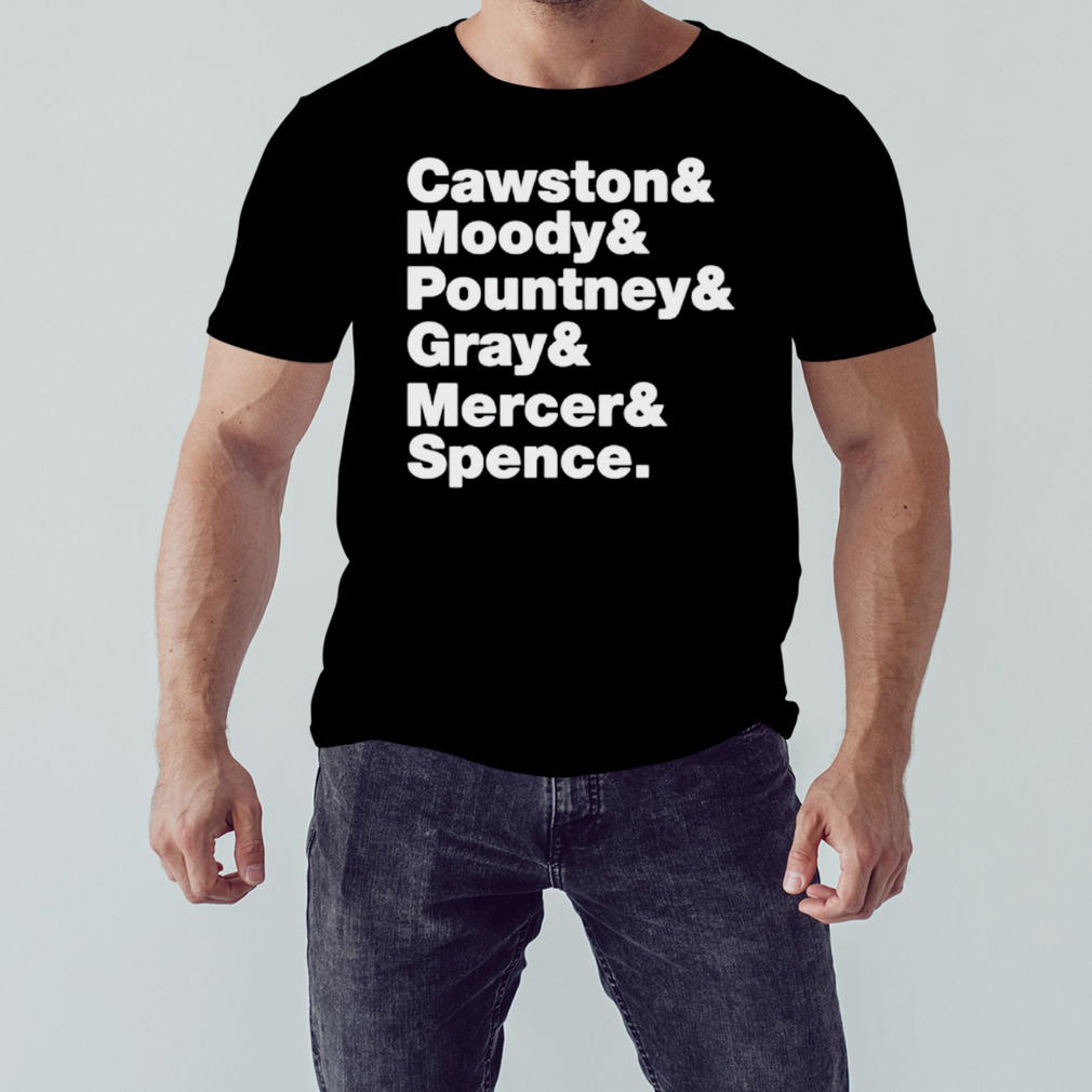 Cawston & Moody & Pountney & Gray & Mercer & Spence shirt