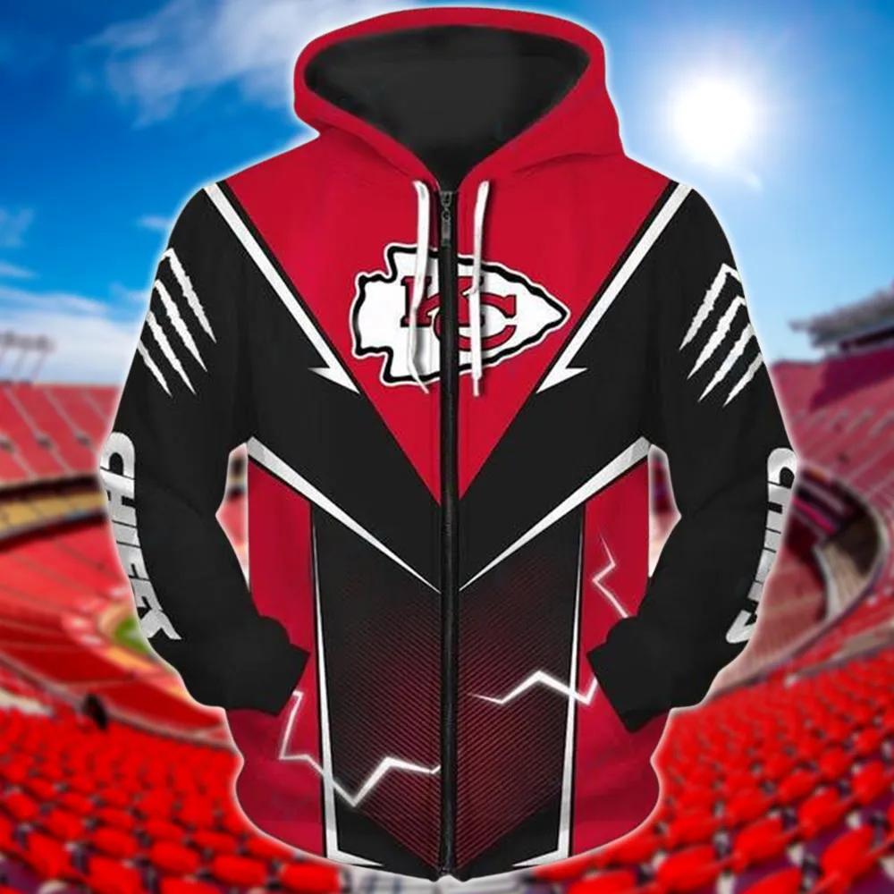 Youth KC Chiefs Hoodie 3D Death Holding Logo Kansas City Chiefs Gift -  Personalized Gifts: Family, Sports, Occasions, Trending